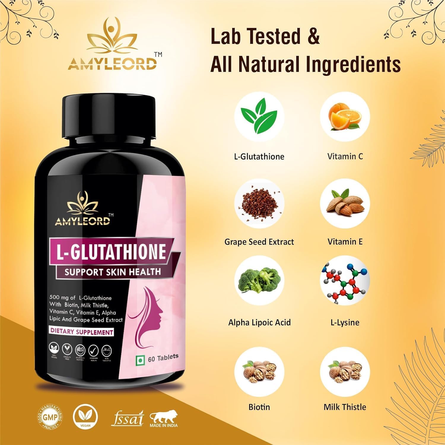 glutathione và vitamin c Viên Uống Chống Oxy Hóa Giải Độc Gan HB Glutathion main image 1