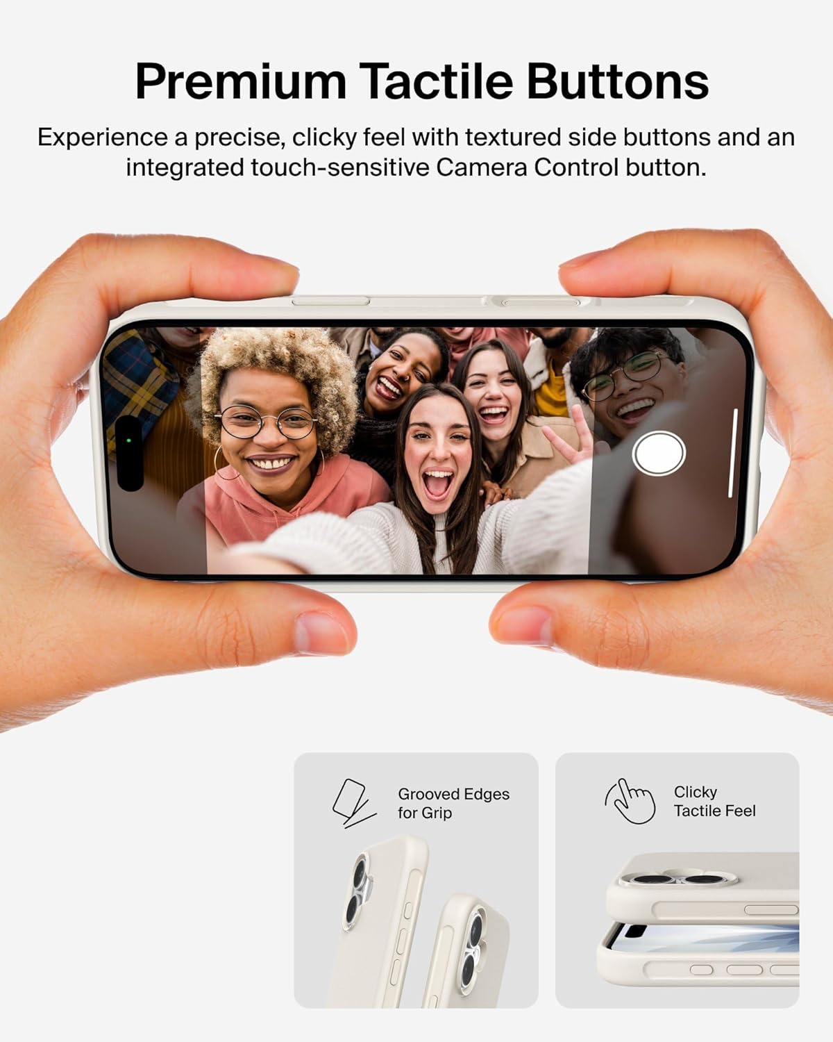 Belkin for iPhone 17 Case, Protect, MagSafe Compatible w/Anti-Scratch & Anti-Yellowing Treated Coating, Touch Sensitive Camera Control - Military Grade, Slim Design, Shockproof, Protective