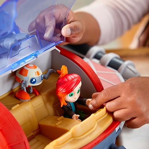 Miniatura 9 de Star Wars Young Jedi Adventures Nave de juguete Crimson Firehawk de 17 pulgadas con 2 figuras de acción, juguetes, juguetes pre-escolar para 3 años