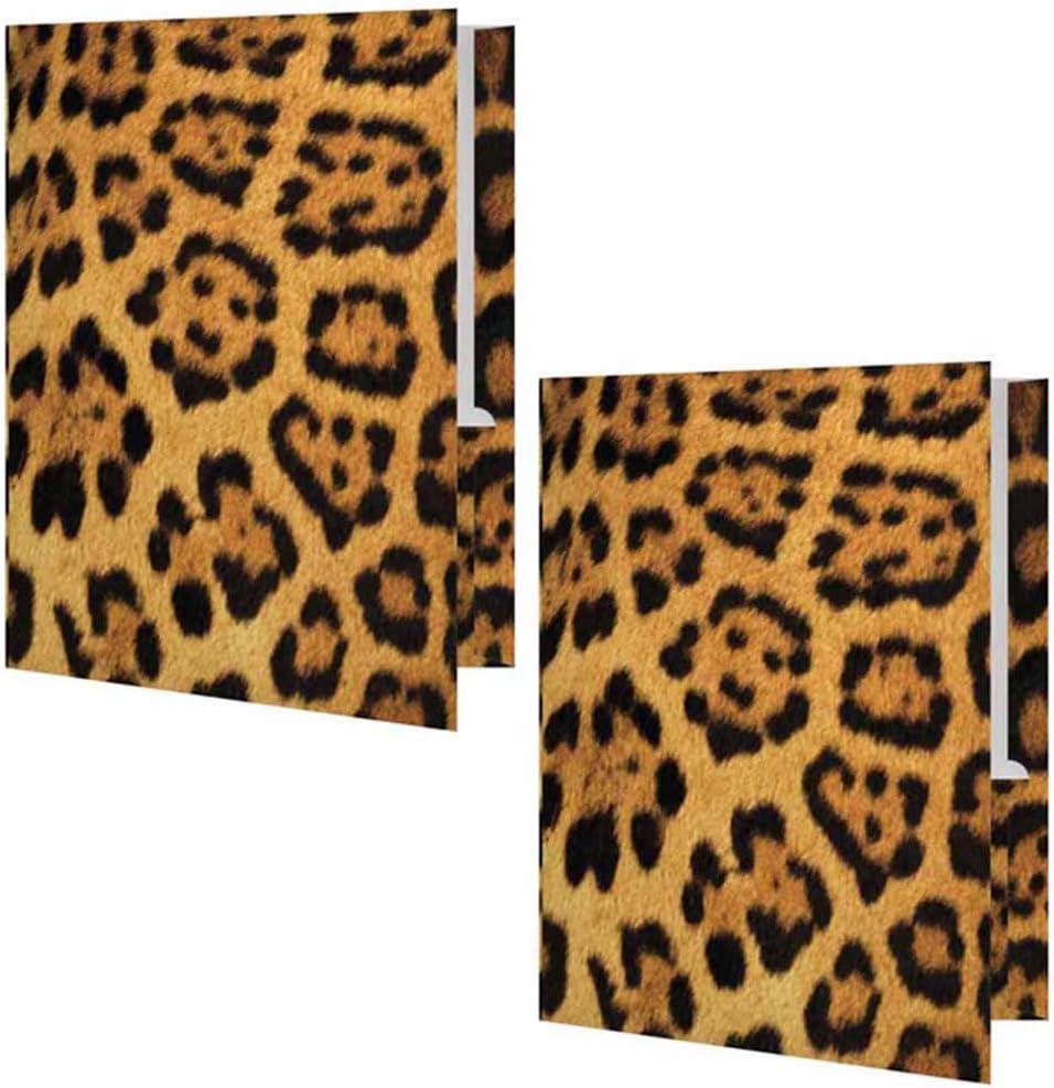 Leopard Animal Print Presentation File Folder - Set of Two