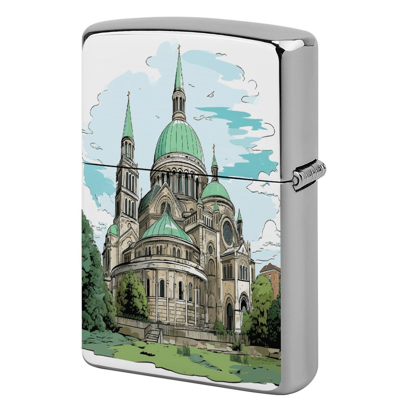 Btcowzrv Style Hand Drawn Lines Metal Lighter Case Sleeve Cover Holder
