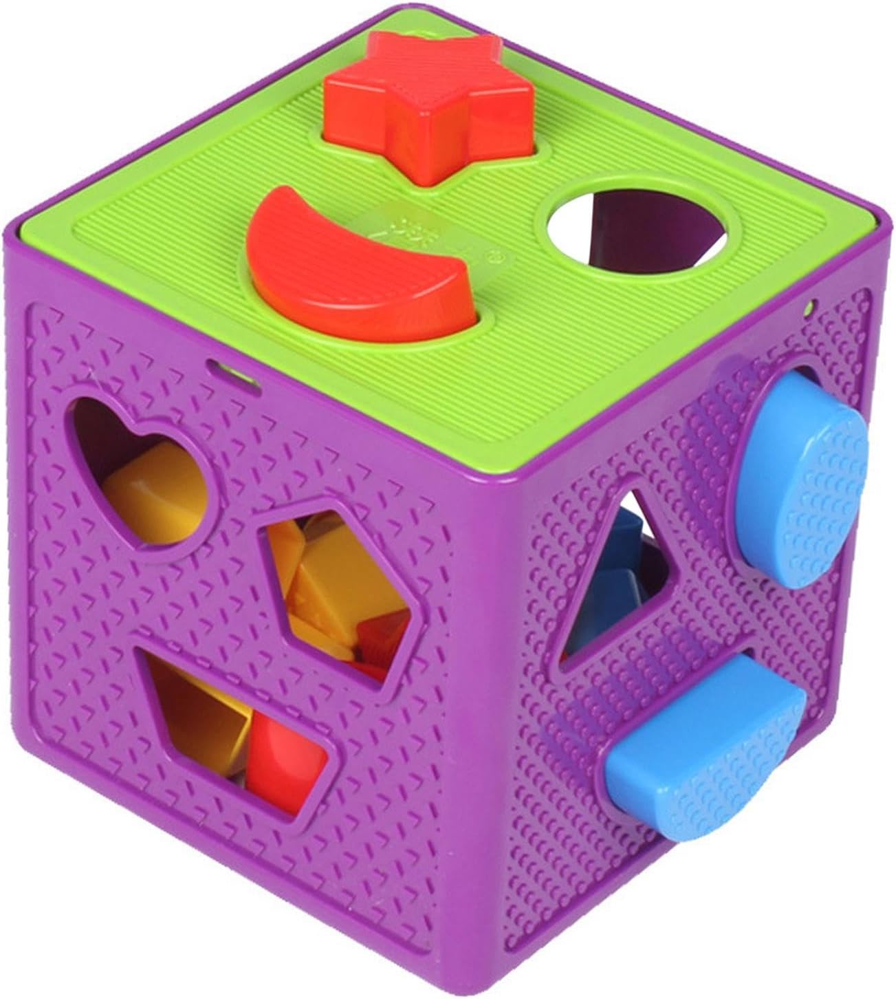 Shape Sorting Cube Toy Designed For Educational Play Helps Develop Grasping Ability While Ensuring Safety And Comfort During Geometric Shape Blocks And Sorter Box Interactive