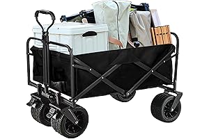 4-Wheel Collapsible Utility Wagon: Conquer Trails and Transport with Ease