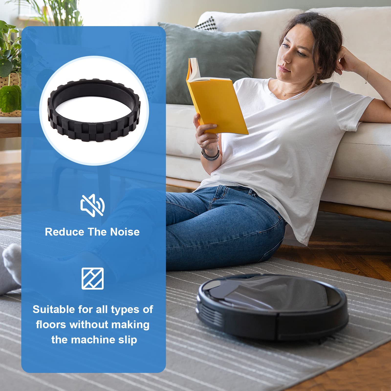 Amazon.co.jp: Abeskch 交換用タイヤ IRobot ルンバホイールシリーズ