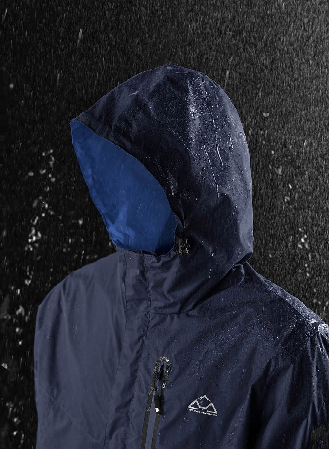 YSENTO Chubasquero para mujer, impermeable, transpirable, chaqueta ligera de entretiempo con capucha