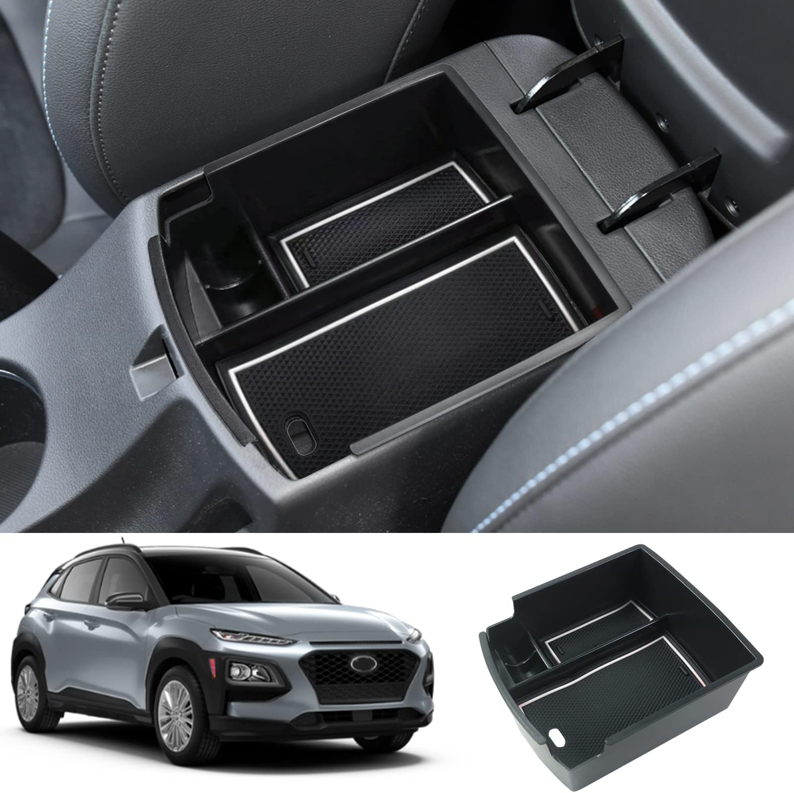 Amazon.com: Neepiar Center Console Organizer Compatible with Hyundai ...