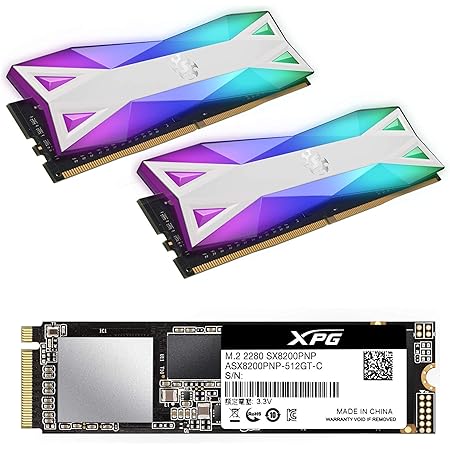 Amazon Com Xpg Sx00 Pro 1tb M 2 Pcie 2280 Nvme 3x4 Ssd With D60g Ddr4 3600mhz Cl18 Desktop Memory Bundle Kit Computers Accessories