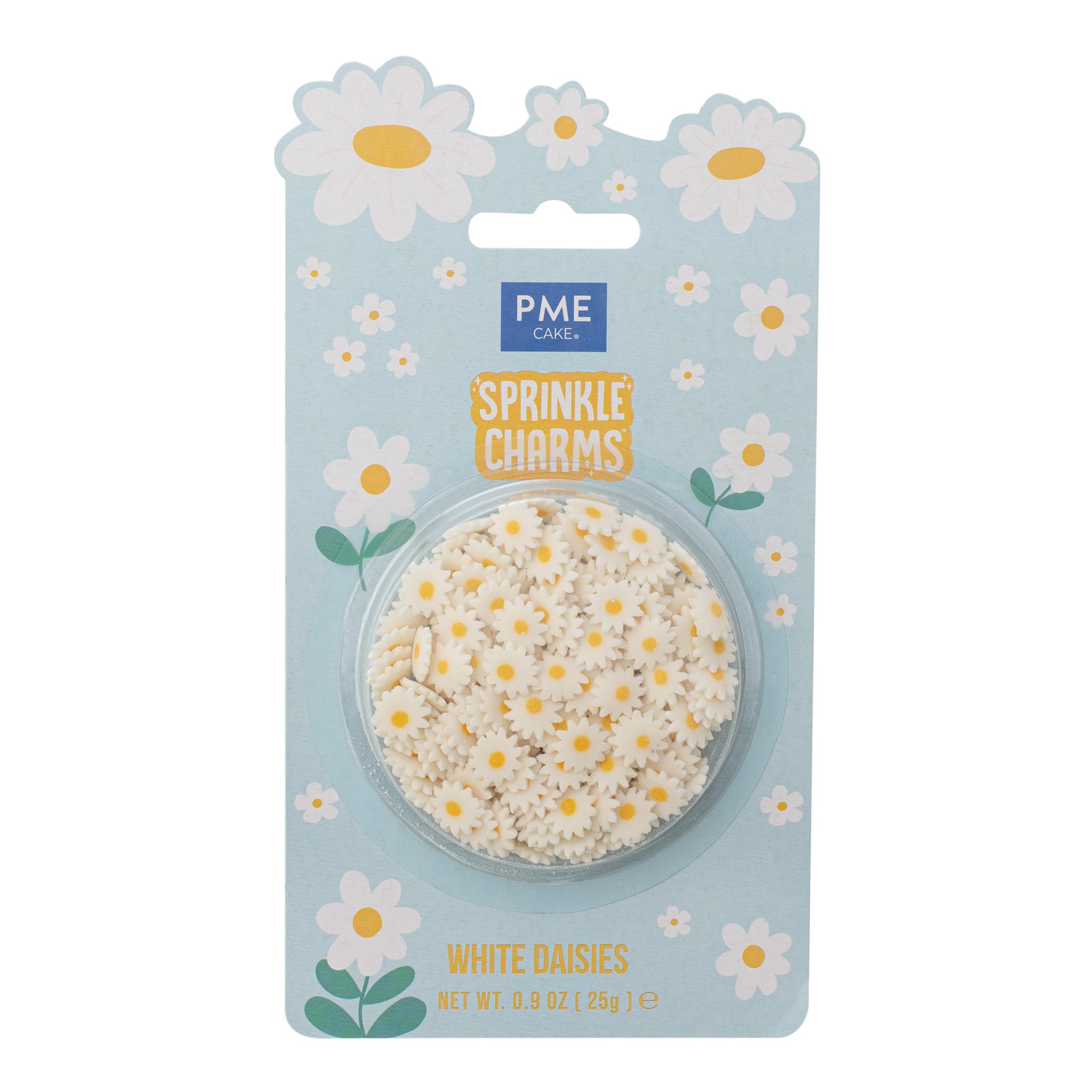 PME Cake White Daisies Sprinkle Charms (25g / 0.9oz)