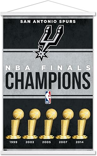 Miniatura 8 de Trends International NBA San Antonio Spurs - Champions 23 - Póster de pared con marco magnético