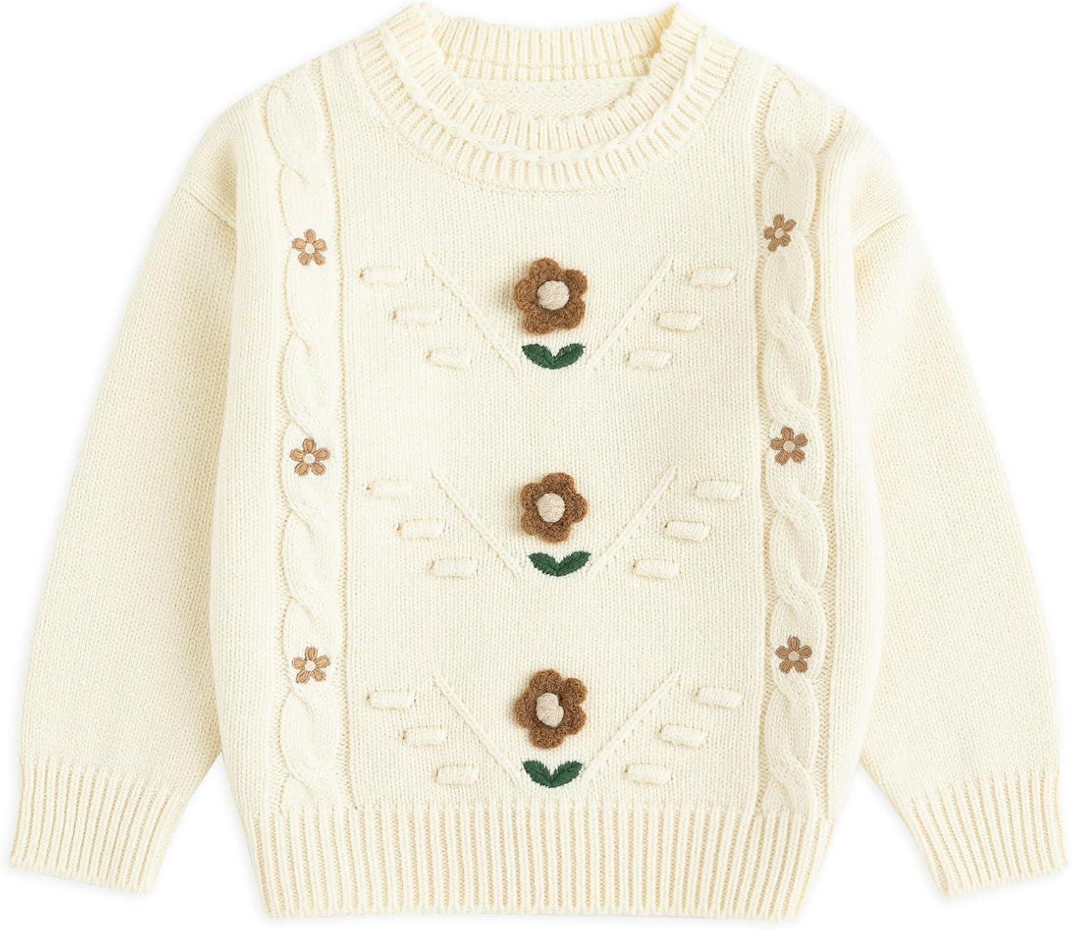 Simplee kids Baby Girl Knit Sweater Round Neck Long Sleeve Toddler Pullover Sweatshirt Fall Winter Clothes 2T-6T Simplee kids Baby Girl Knit Sweater Round Neck Long Sleeve Toddler Pullover Sweatshirt Fall Winter Clothes 2T-6T