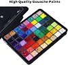 مجموعة طلاء HIMI Gouache، 56 لونًا × 30 مل تتضمن 8 ألوان معدنية و6 ألوان نيون، وتصميم فريد لكأس جيلي في علبة حمل مثالية للفنانين والطلاب ولوحة Gouache غير الشفافة