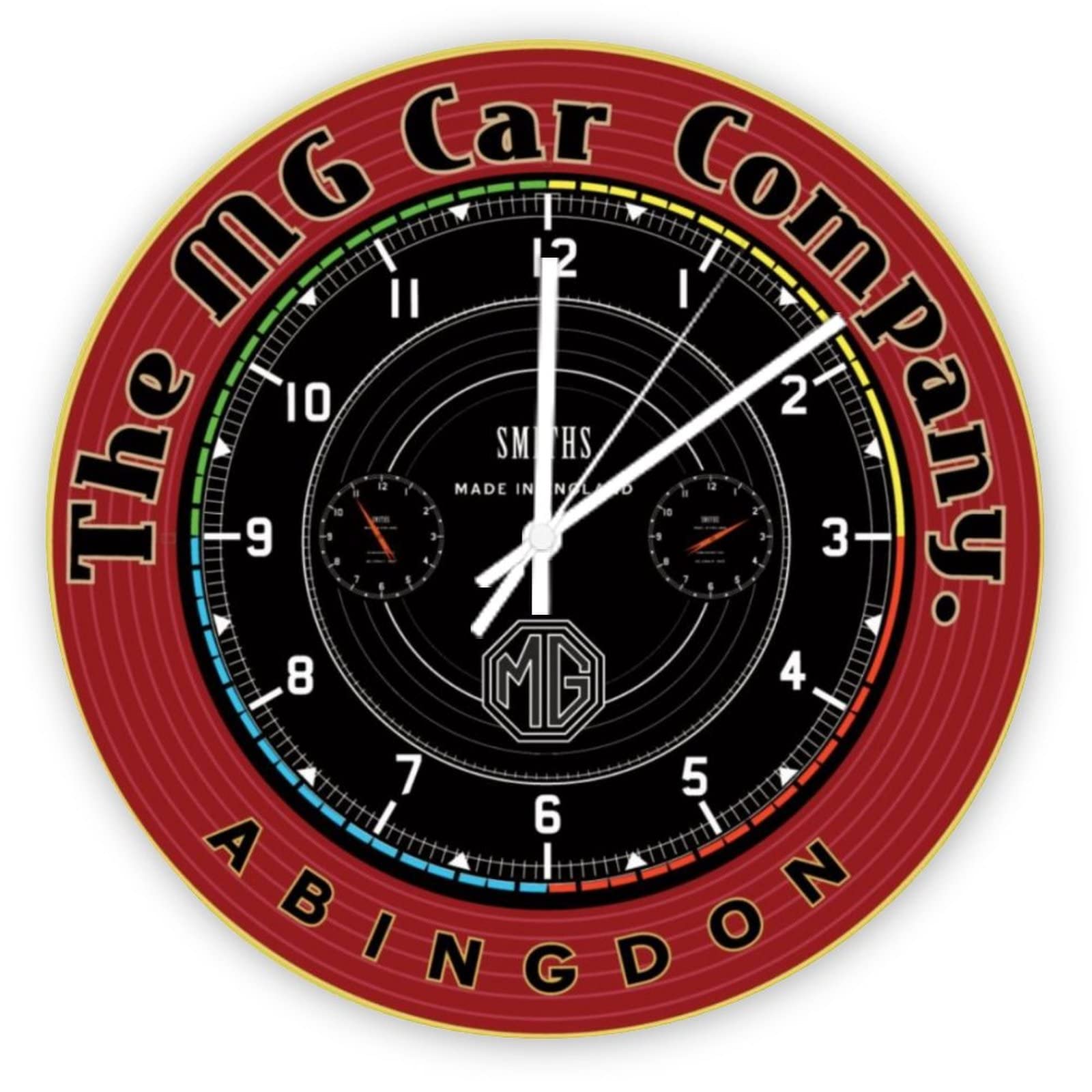 Horloge murale décorative en bois Mg Car pour bureau et maison