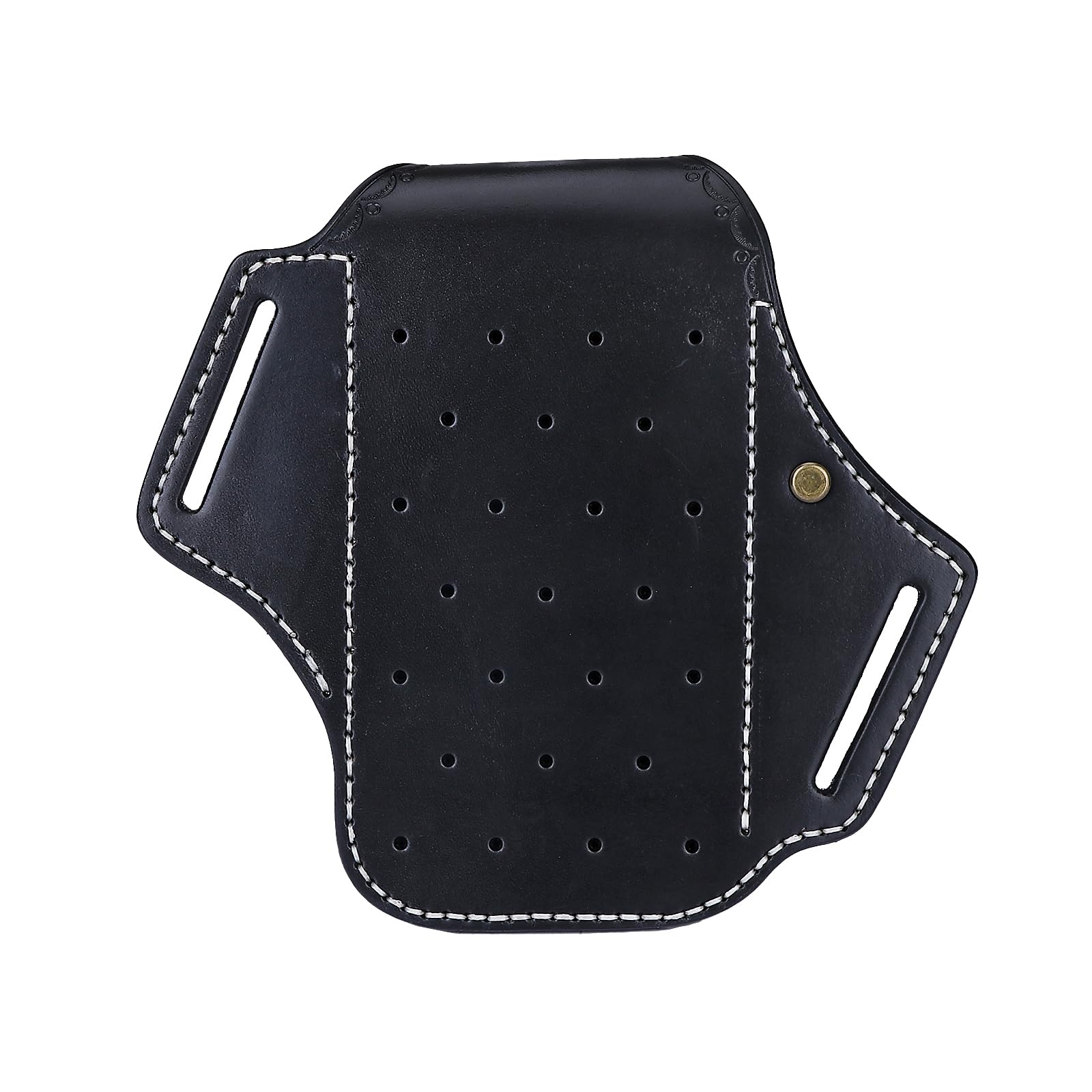 TOURBON Multitool Fodero in Pelle per Cintura EDC Tasca Organizer Porta Telefono per Uomo con Torcia Penna Portachiavi