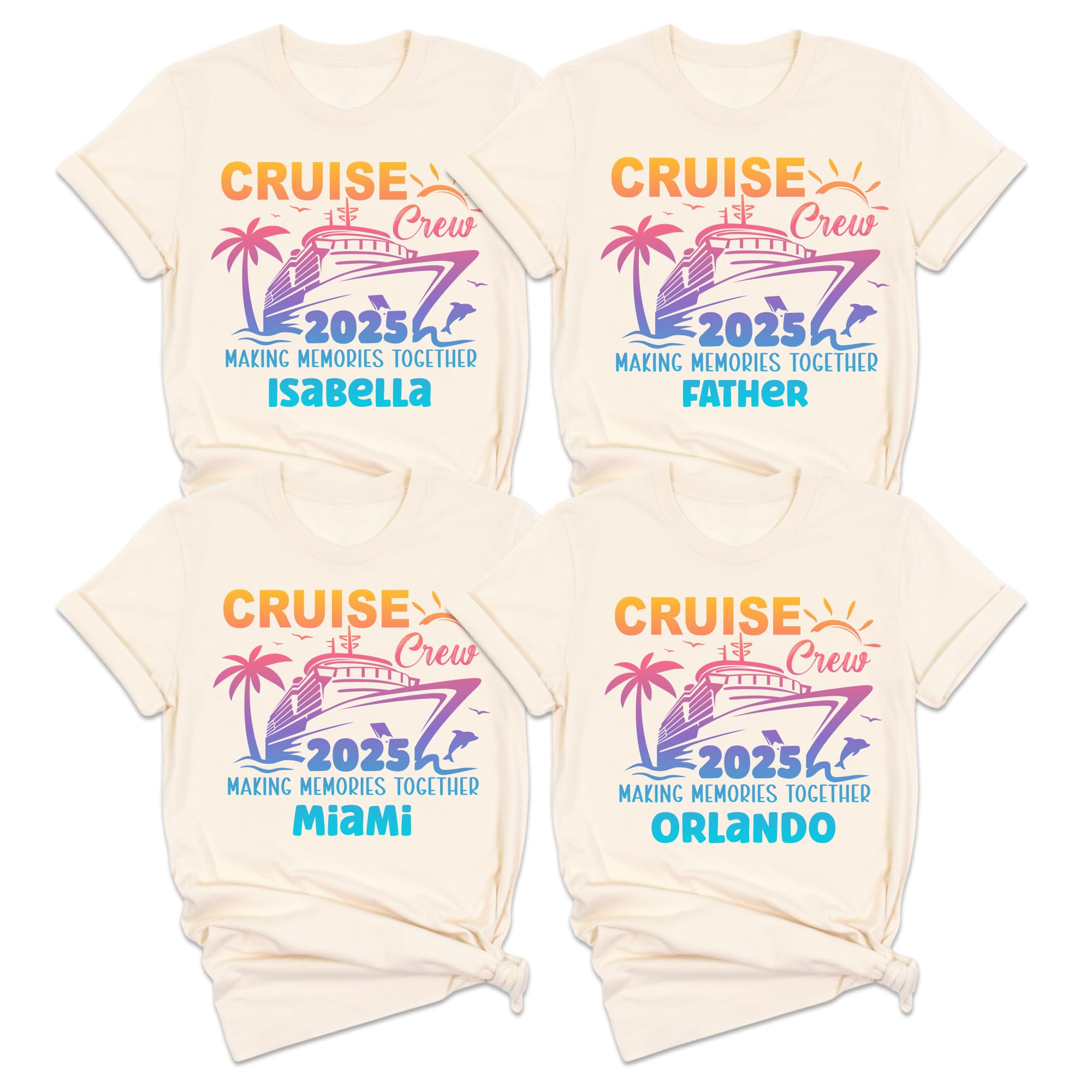 2025 Custom Cruise Shirt – Family Trip Tee, Cruise Crew Matching Shirts, Personalized Vacation Tee, Summer T-Shirt
