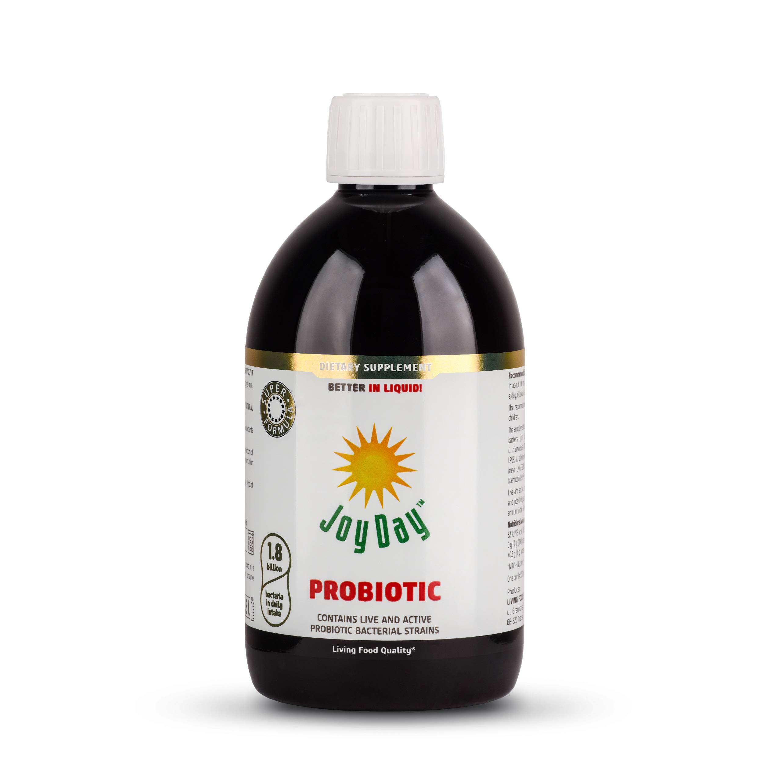 Buy Liquid Probiotic Joy Day, 1.2 Billion Probiotic Bacteria, Daily, 12