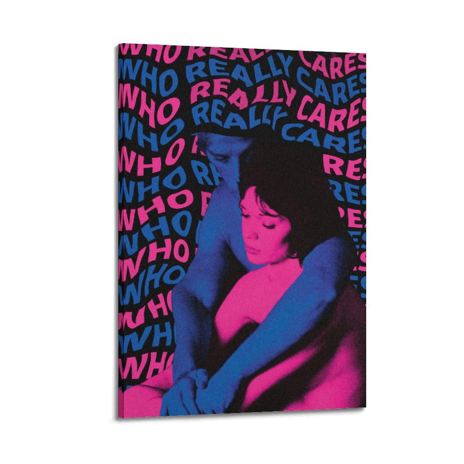 LONGRUi TV Poster - Girl Who Really Cares Music Band Album Cover - Decorative Painting Canvas Wall Posters - Modern Family Bedroom Decor - 16x24inch(40x60cm)