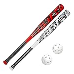 Ortiz34 Bat & Ball Set - Graffiti Plastic Bat & Ball Homerun Set- David Ortiz Backyard Baseball Set for Youth, Kids, Teenagers, Adults (2 Pack Bat & Ball Set, White/Red)