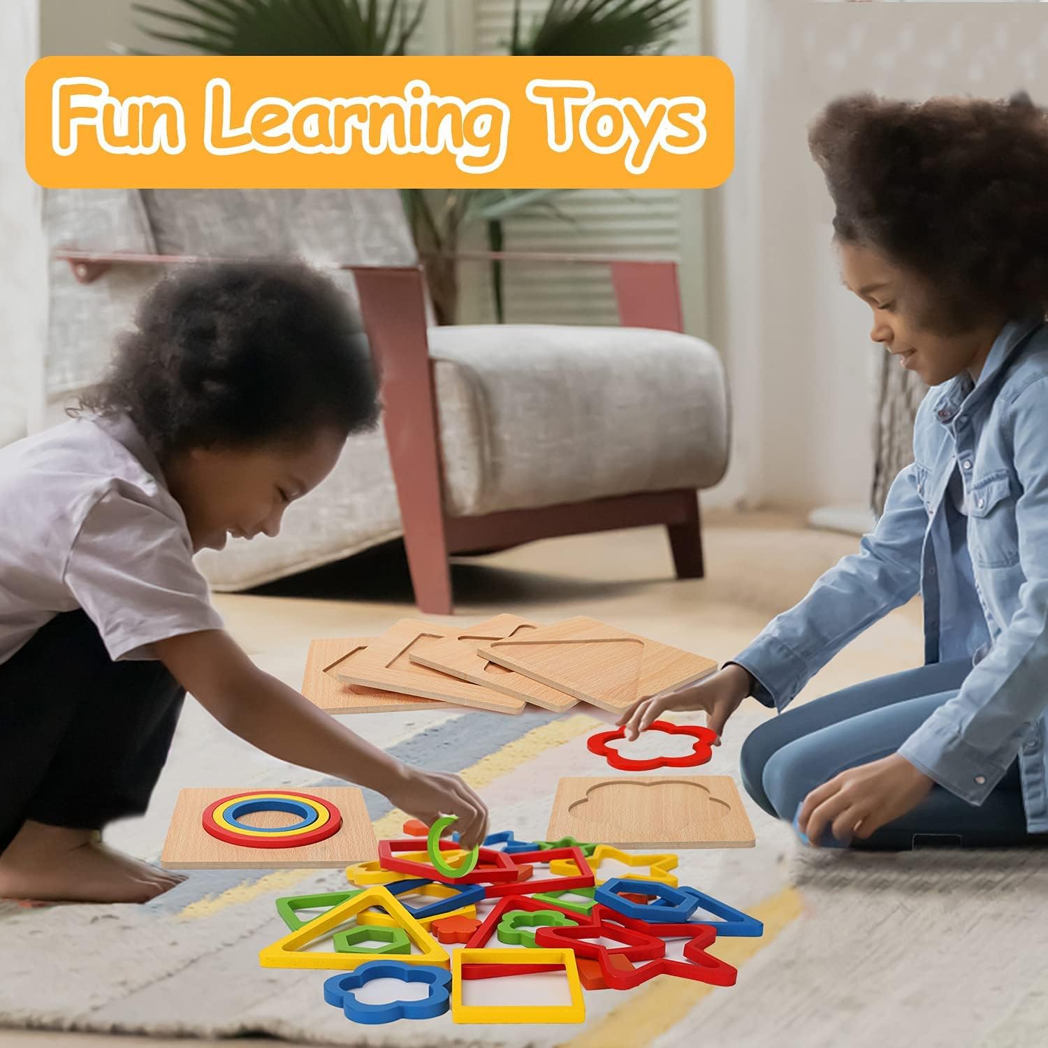 Montessori Wooden Puzzles for Toddlers