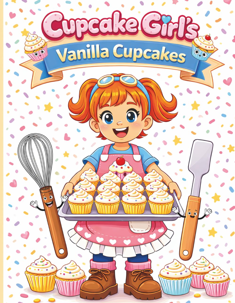 Cupcake Girl: Vanilla Cupcake Adventure: A Sweet Baking-Themed Coloring Adventure for Kids