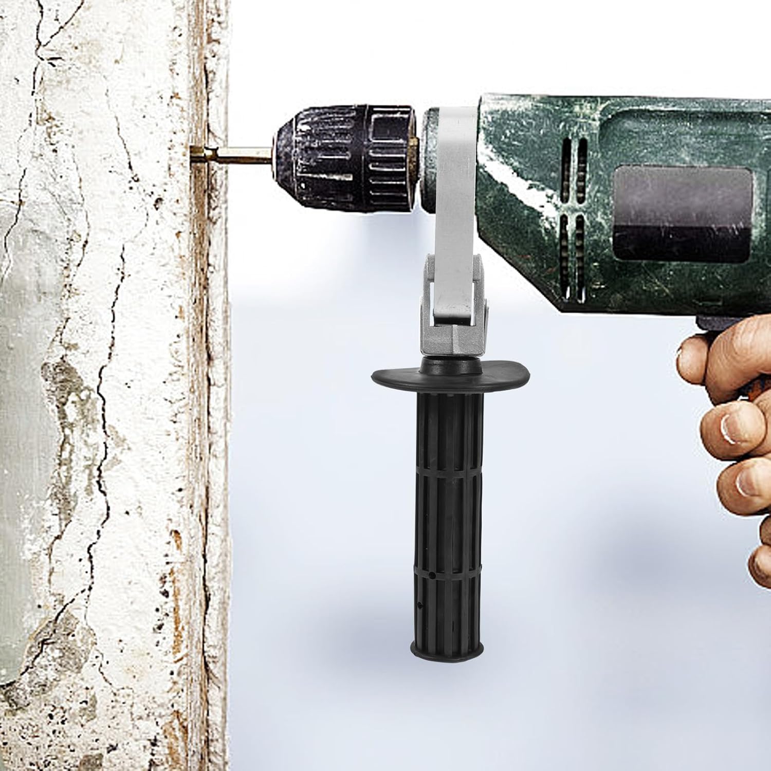 ULTECHNOVO Electric Hammer for Impact Drill with Hollow Structure Front Auxiliary Handle Replacement and Inner Diameter Adjustment 60-65mm, Reliable Accurate Fit Plastic and Metal Handle