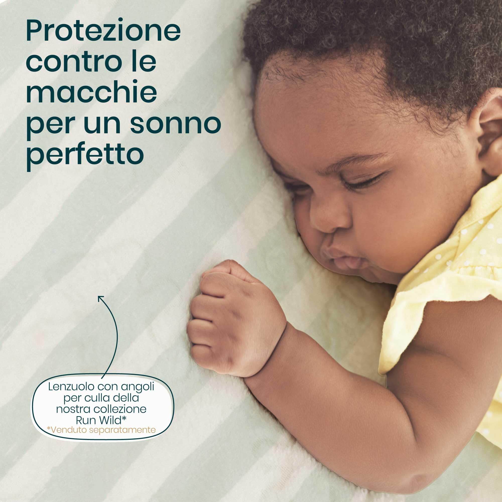 Tutti Bambini Coprimaterasso Culla Impermeabile 81x51 cm Cotone Lavabile