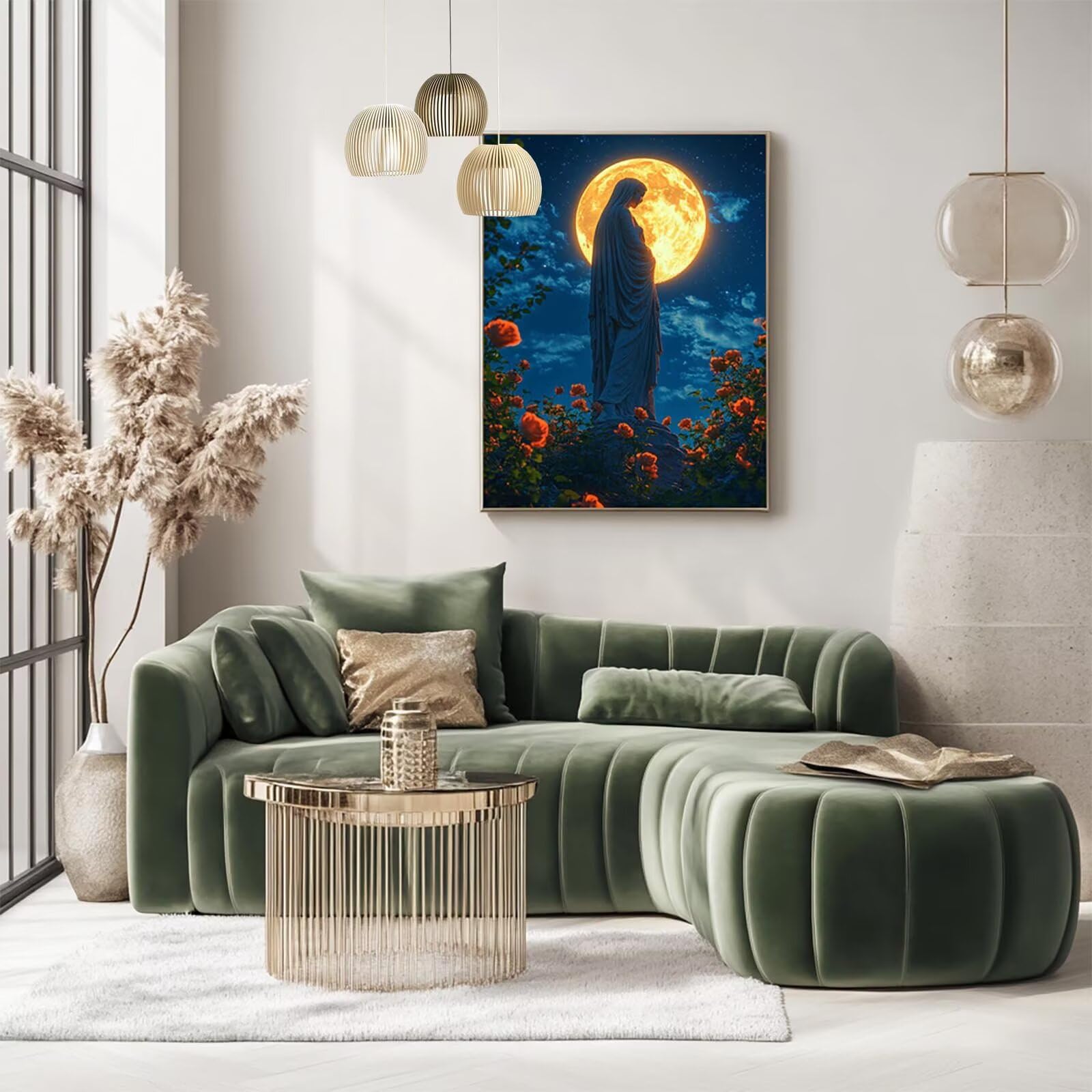 Zestawy artystyczne z diamentowymi diamentami dla dorosłych, DIY, 5D, okrągłe, pełne wiercenie, grecka rzeźba z kamienia, zestaw do malowania diamentami dla dzieci początkujących, 80 x 48 cm, sztuka z