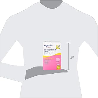 Equate - Stomach Relief, Pink Bismuth Subsalicylate, 30 Chewable Tablets