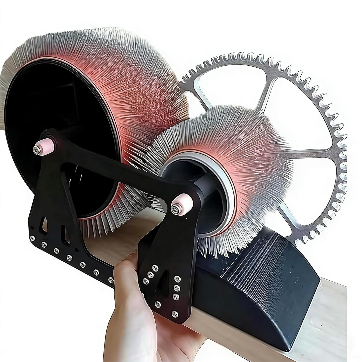 Jybnbbe As Shown Manual Wool Carding Machine, Fast Color Mixing, Combing, Spinning, Drum Carder For Carding Wool Fibers, Felt Projects