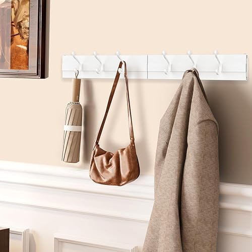 Miniatura 3 de Estante de secado de ropa, plegable, para montar en la pared, plegable, ahorro de espacio, 13.2 pies lineales, 5 varillas de aluminio, capacidad de