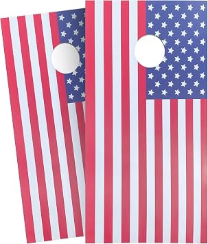Cornhole Wraps Decal Pack of 2, for Cornhole Boards Withstands UV and Fading, Premium Laminated Cornhole Decals, Made in USA