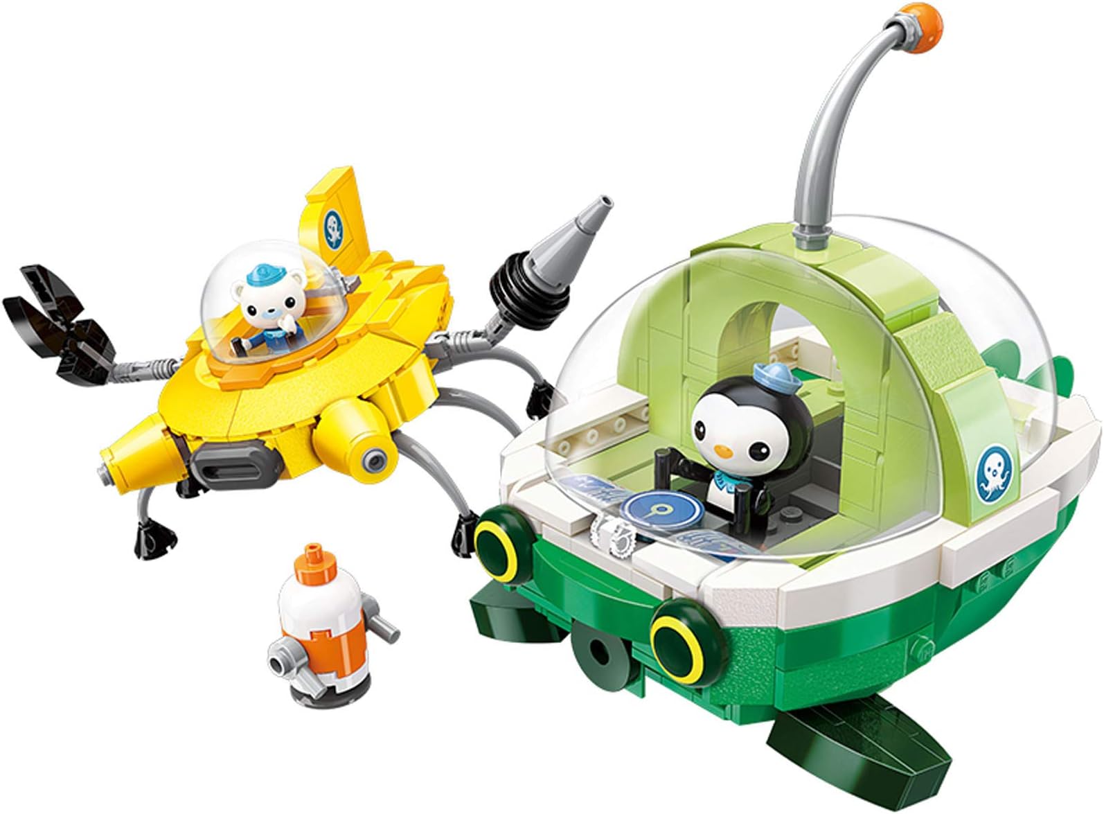 for Age 6+ Building Block Octonauts Ocean Adventure Octonauts Rescue Ship GUP-E Guppy GUP-D Mobula Vehicle & Barnacles Peso 429pcs Building Brick Set-No Package Box
