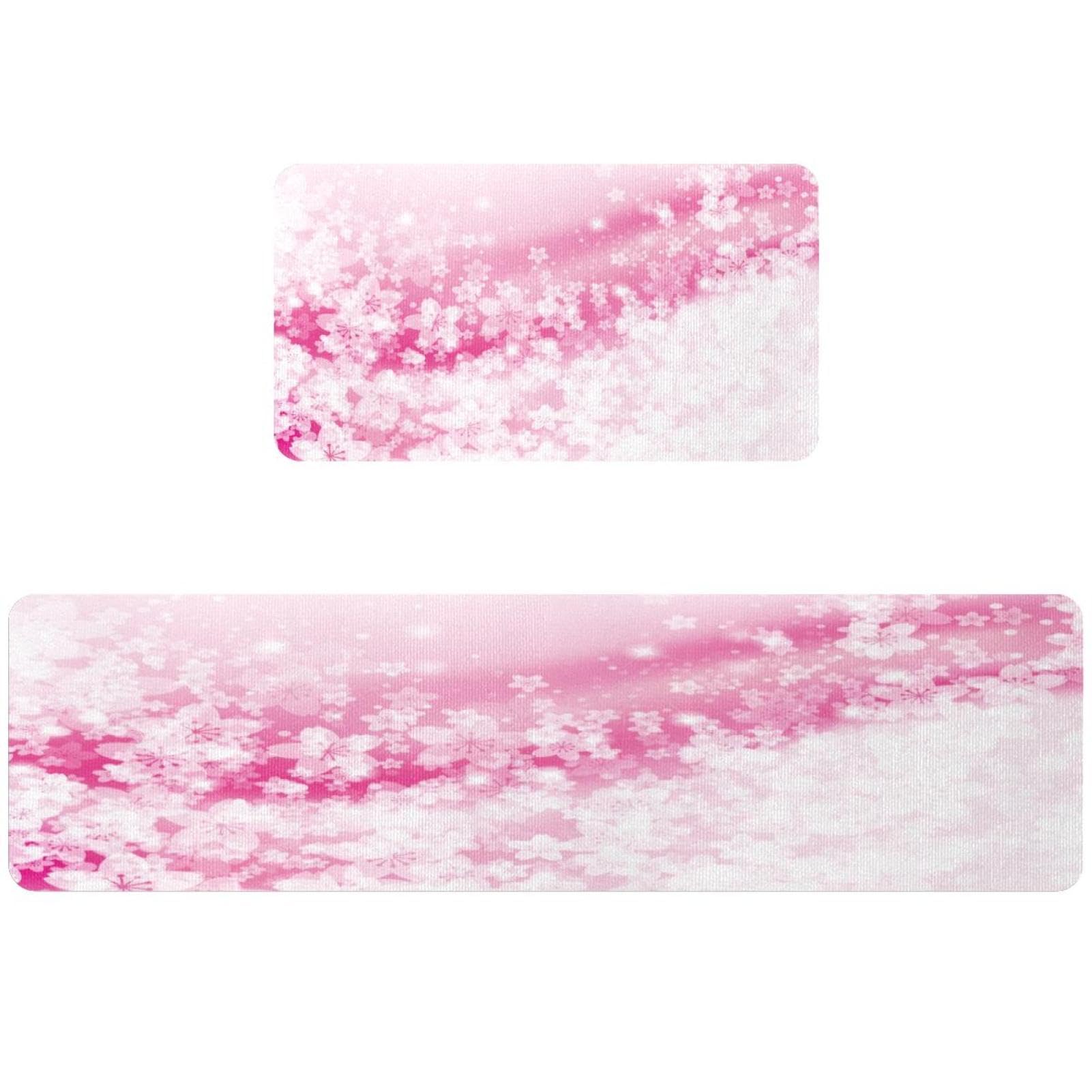 Tapete de cocina VAPOKF alfombra de diseño flor de cerezo con acabados de alta calidad