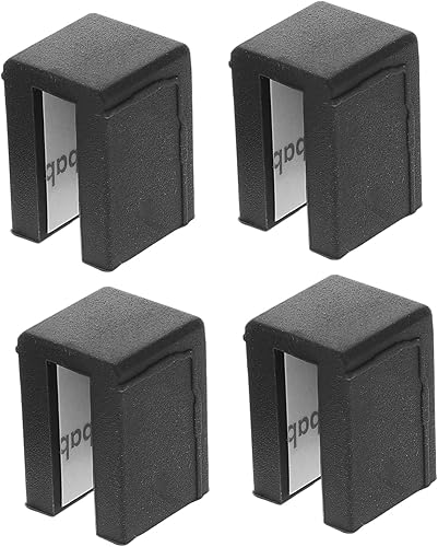 Beaupretty 4 protectores de esquina de silicona transparente para armarios y cajones, protectores de seguridad transparentes en forma y asas rectas,