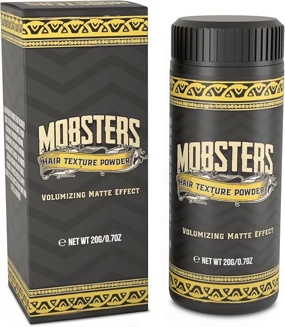 Mobsters Hair Texture Powder- Suitable for All Hair Types- Instant Hair Volume- Matte Finish- Styling Powder- Hair Powder Men - Hair Styling Powder Men