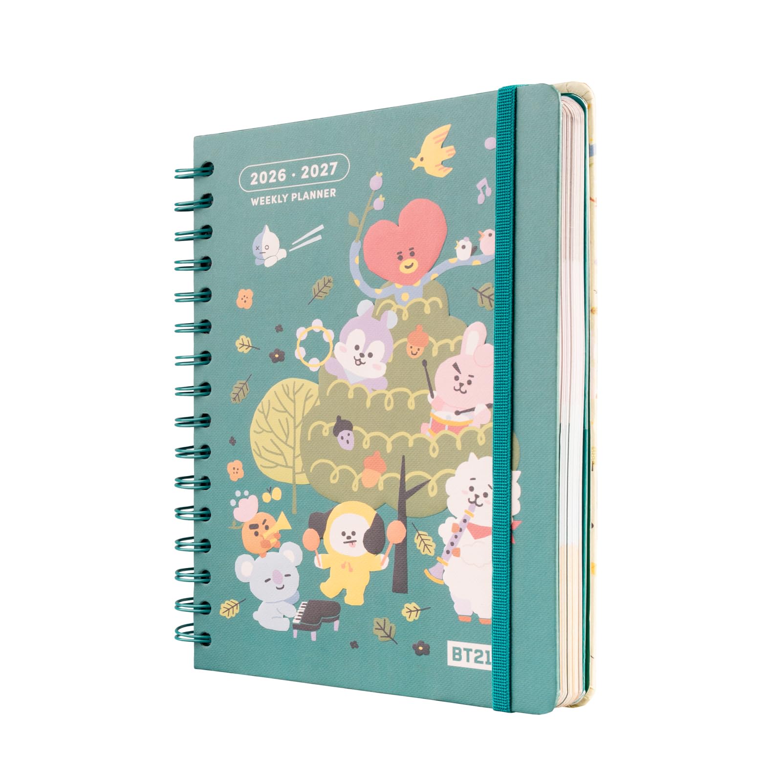 Grupo Erik A5 Academic Diary 2026-2027 Week to View - BT21 Kawaii Gifts | Back to School Planner 2026-2027, Mid Year Diary 2026 2027, A5 Weekly Planner | Kawaii Stationery Gifts