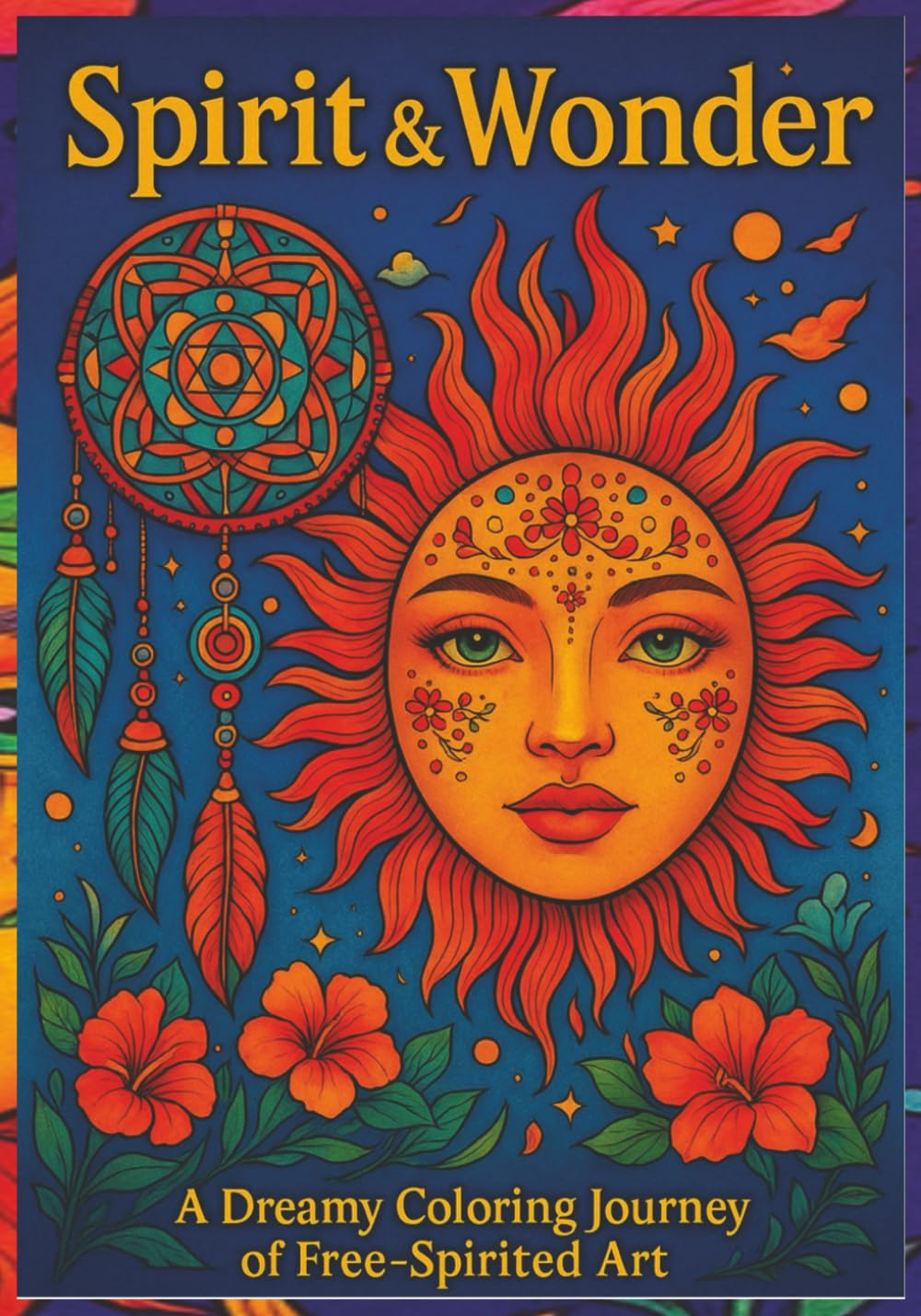 Spirit And Wonder: A Dreamy Coloring Journey of Florals & Free-Spirited Art