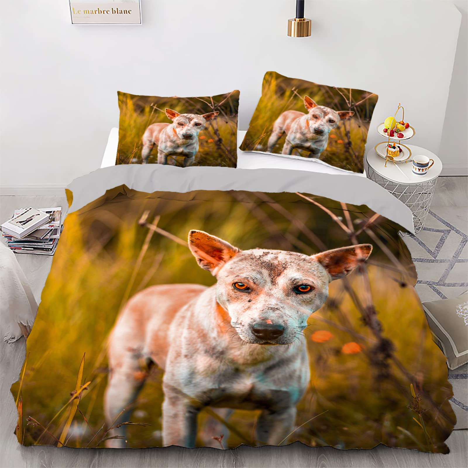 Housse de couette 140x200 fille chiot pour des nuits douces et rassurantes