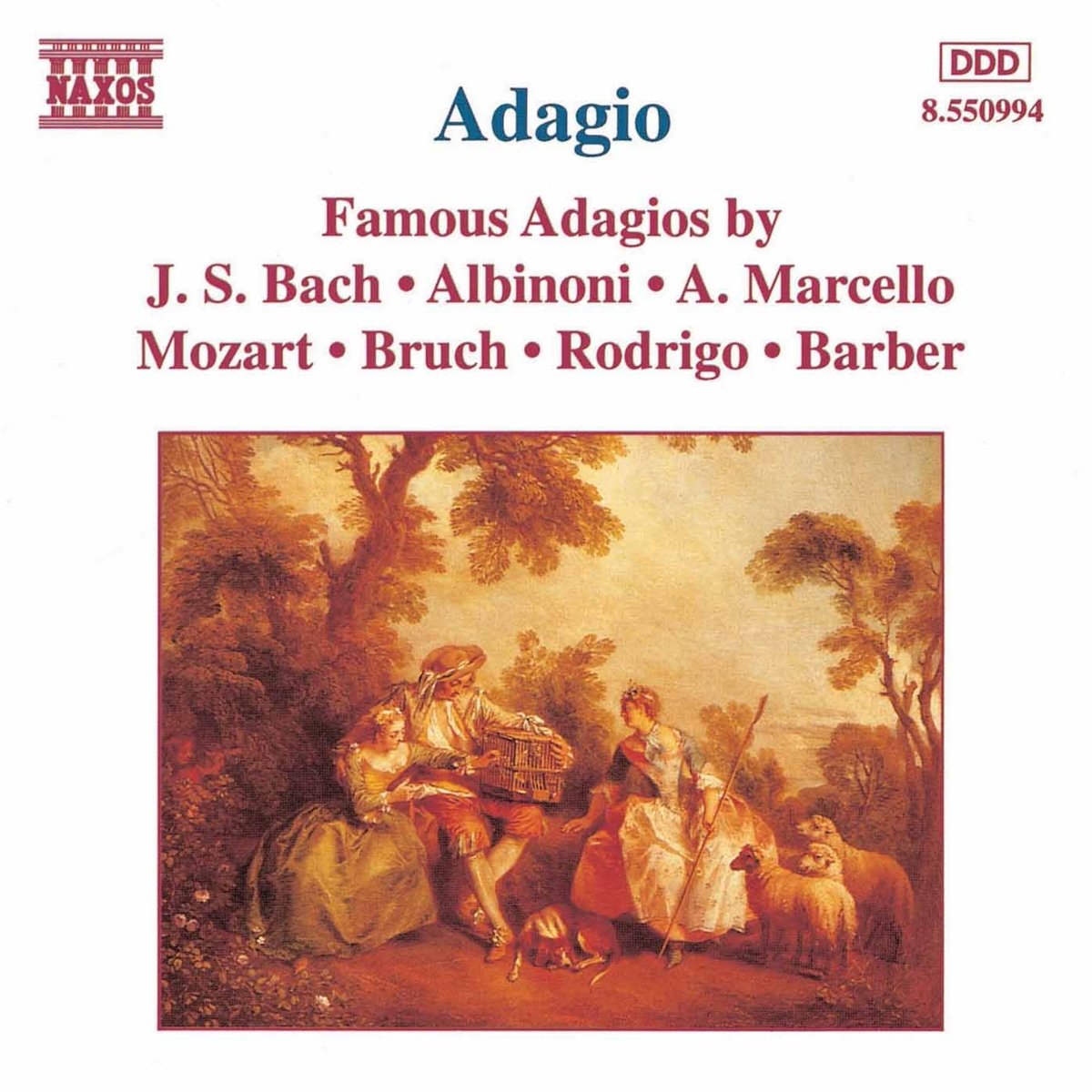 8550994 Various Artists Famous Adagios CD Europe Naxos 1994 8550994