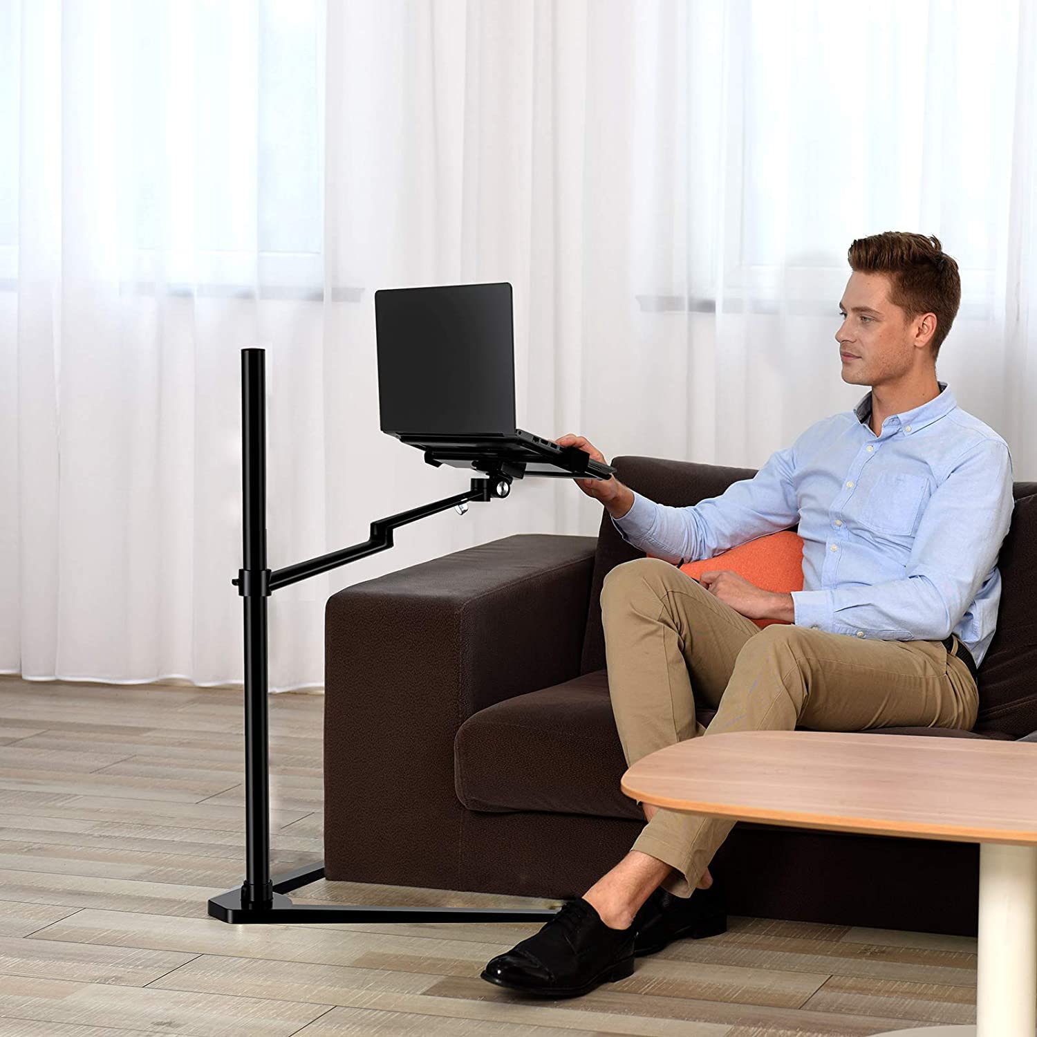 Support MagicHold 3-en-1 Pivotant Pour Ordinateur Portable & Tablette : Hauteur Réglable, Rotation 360°, Jusqu'à 17,3"
