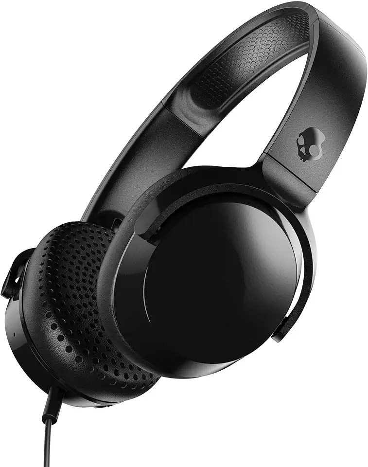 Fones de ouvido com fio Skullcandy Riff On-Ear, preto