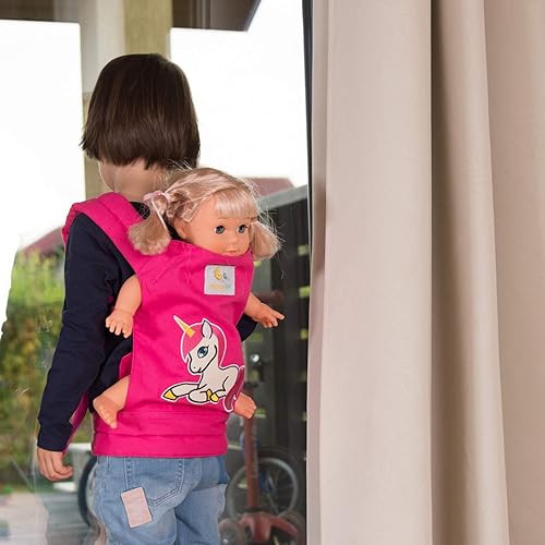 Miniatura 3 de HappyVk - Portabebés - Portabebés para muñecas delantero y trasero para niñas pequeñas-Unicornio