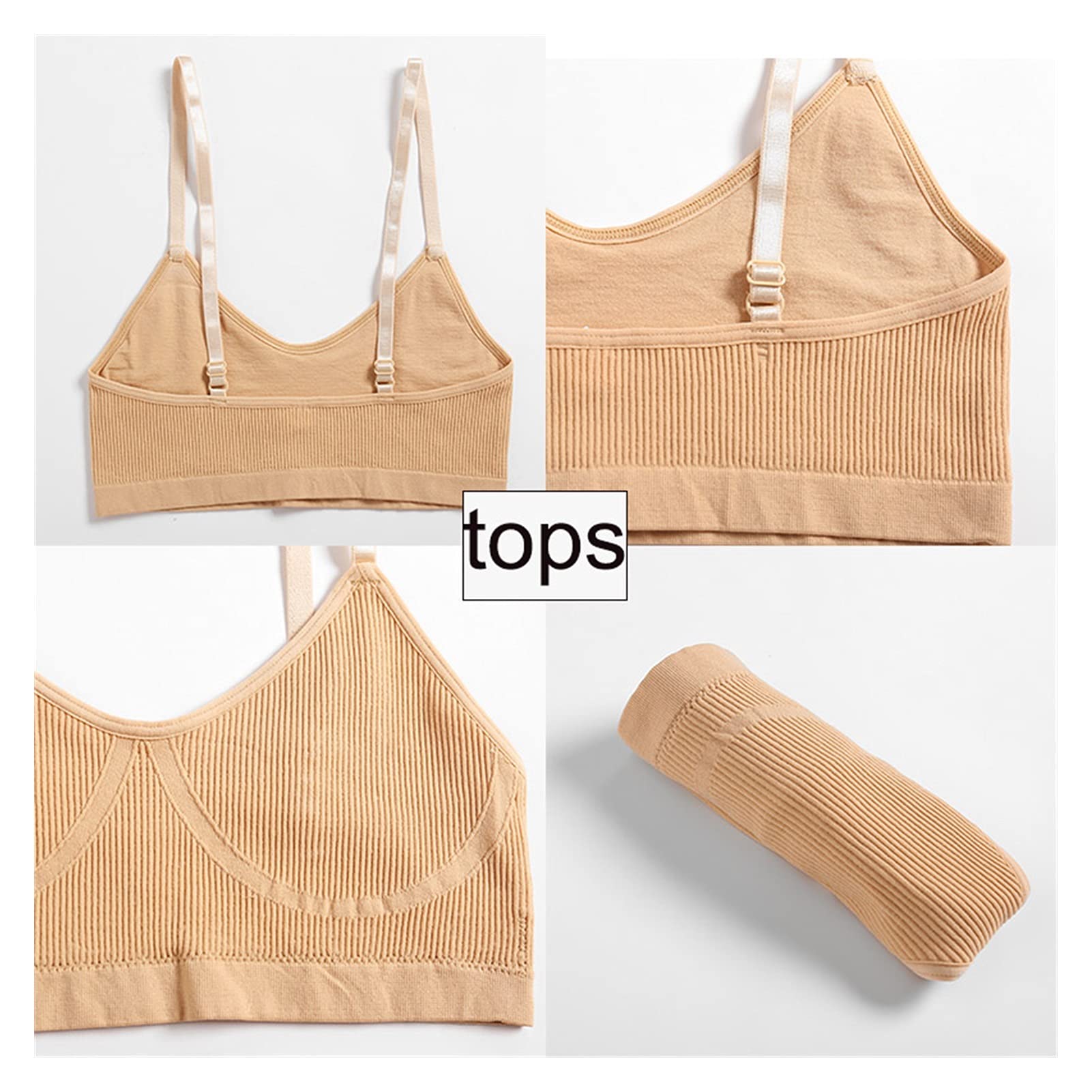 Compatible with Frauen BH Set Set Slipy Sexy Push Up Bralette Weibliche Fitness Nahtlose Unterwäsche Sports Dessous Büste Büste Set Tank Crop Tops S-XL.(Briefs Style Black,L-XL)
