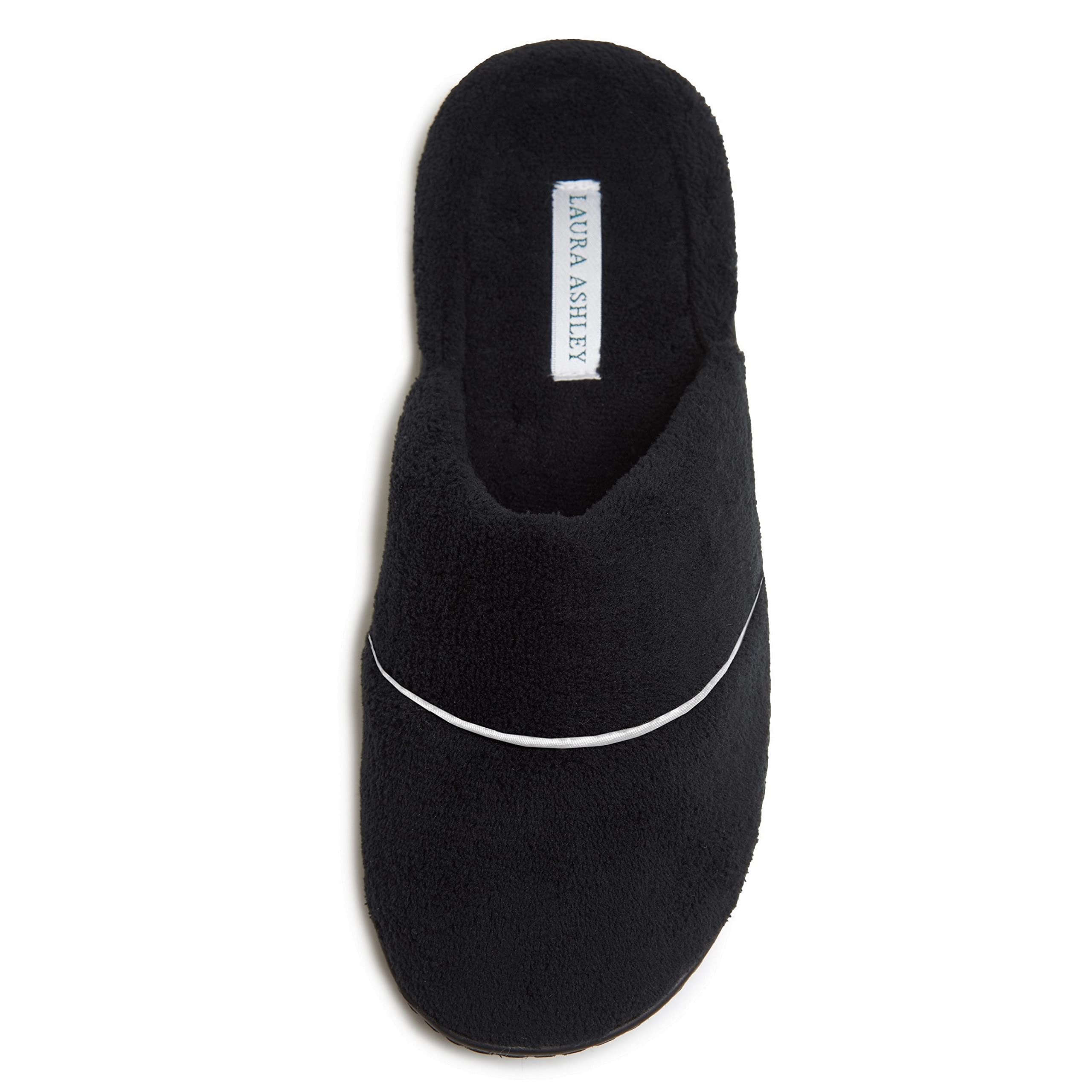Laura AshleyWomen's Spa Slip-On Rugged Scuff Slippers with Memory Foam | House Slippers with Cushioned Insole for LadiesFoam