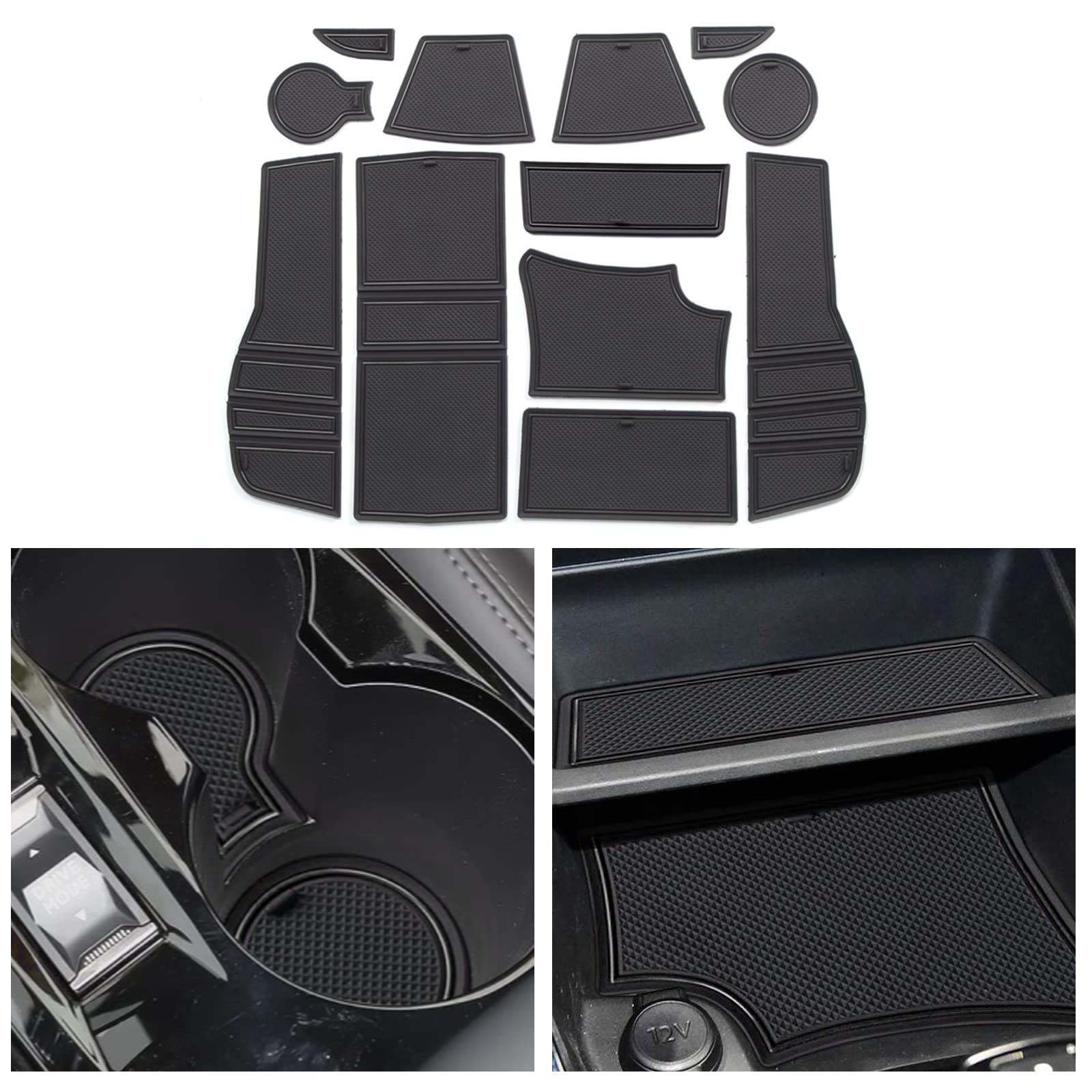 LANGBEAN Antirutschmatten für Peugeot 208 e-208 2008 e-2008 2020-2024