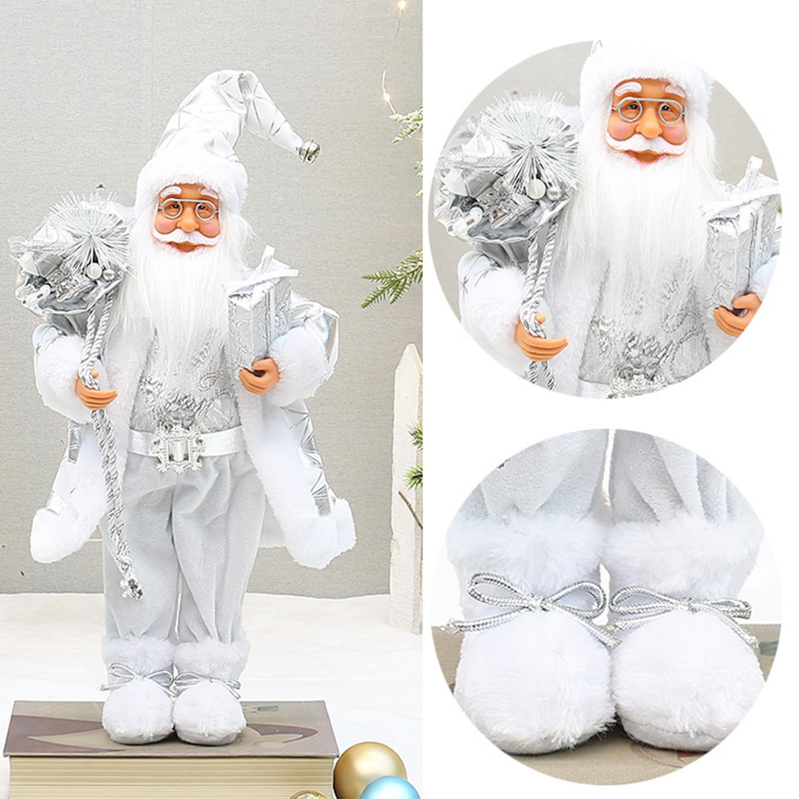 Santa Figur 45 Zentimeter Stehende Weihnachtsmann Figur