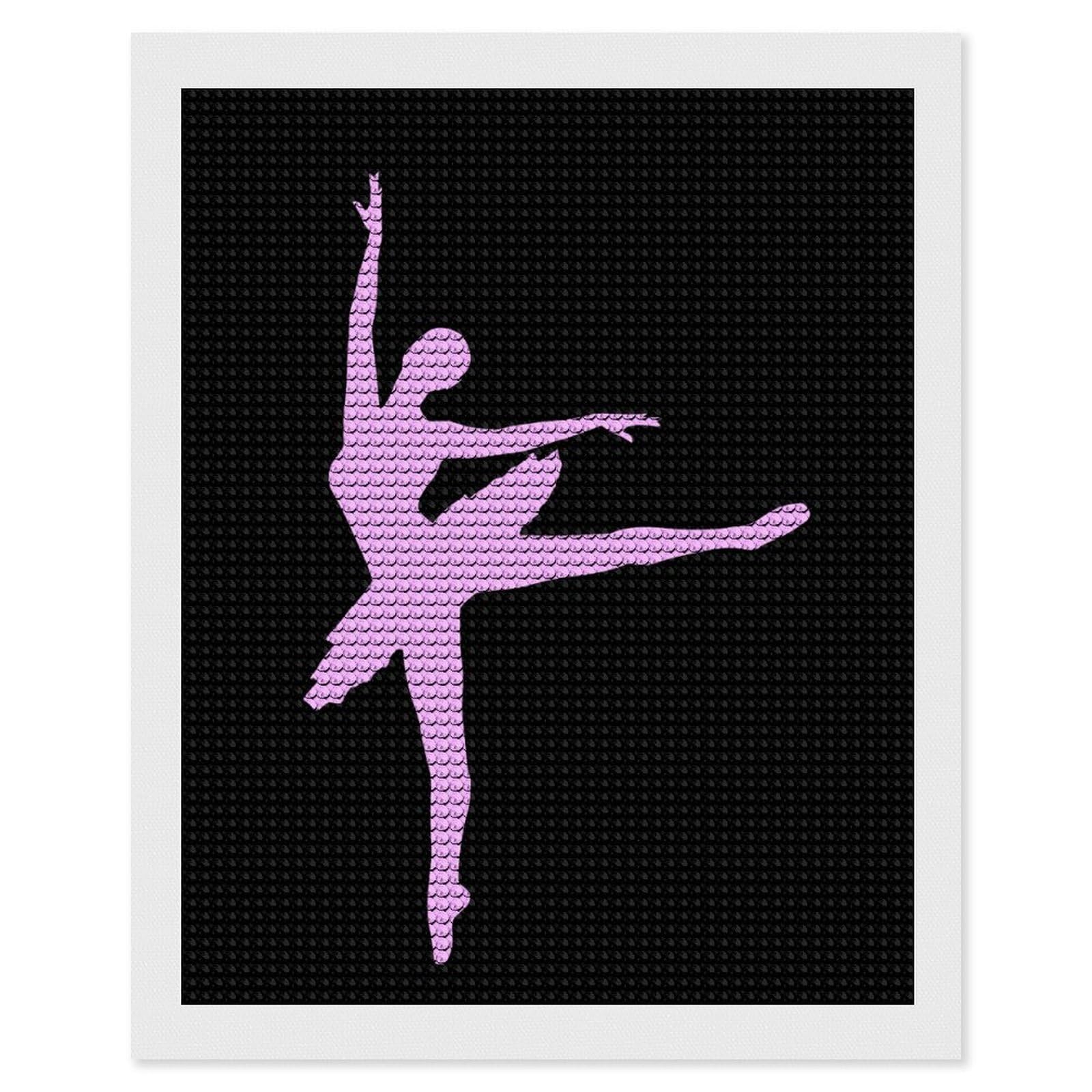 Nclqvjxzkhw Style Ballet Diamond Art Painting For Adult Round Diamonds Pictures Arts Crafts Home Wall Decor 16"X20"