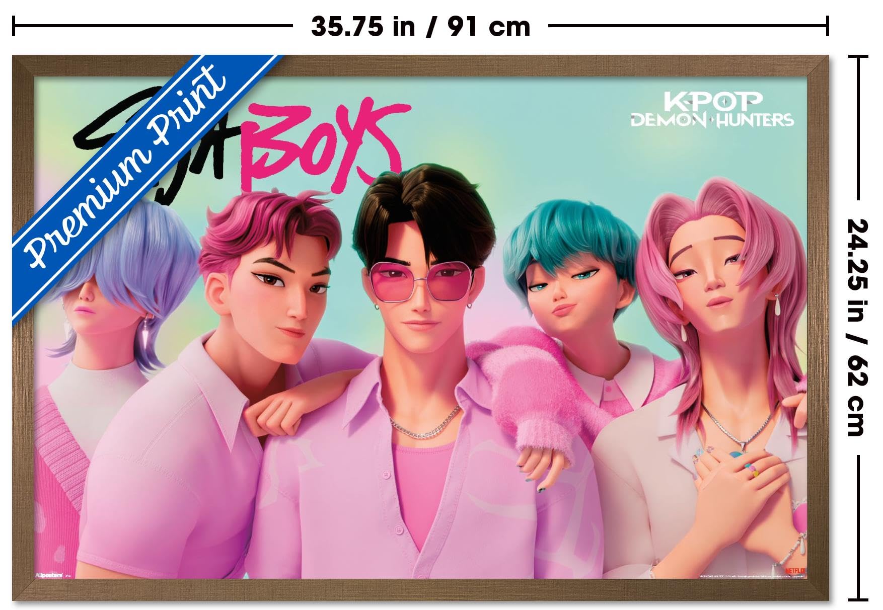 K-POPメンズアーティストポスター５０枚セット Amazon.com: Netflix KPop Demon Hunters (2025) - Saja Boys Wall