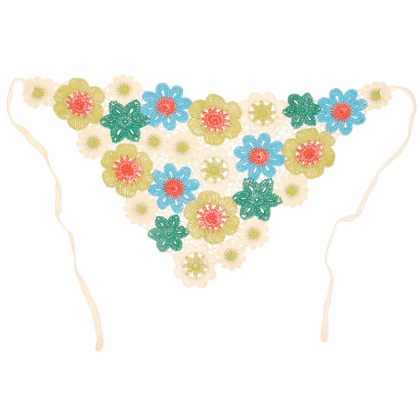 ifundom 3piezas Pañuelo De Ganchillo Para Mujer Diseño Floral Accesorio De Cabello Ligero Para Ocasiones Especiales y Uso Diario