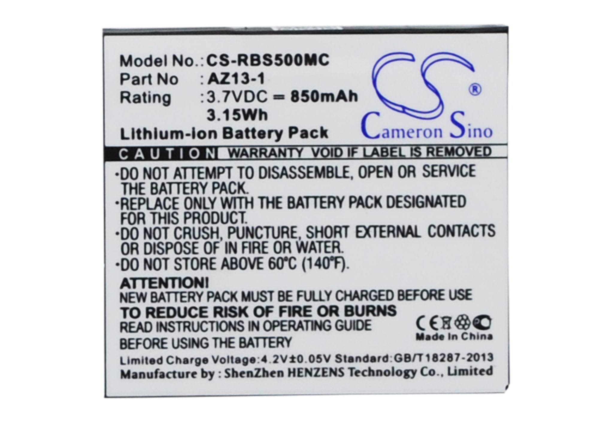 Battery For Ambarella A7LS,