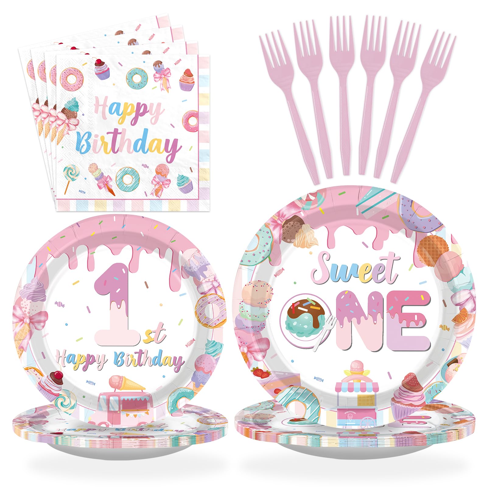Banana Birthday Party Plates - 96 Pack -22
